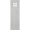 Ekena Millwork True Fit PVC San Antonio Mission Style Fixed Mount Shutters, Hailstorm Gray, 12W x 28H, PR TFP001ST12X028ST - alternate 2